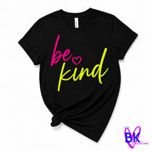 Load image into Gallery viewer, Be Kind Neon Script Tee
