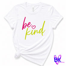 Load image into Gallery viewer, Be Kind Neon Script Tee
