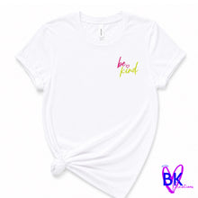 Load image into Gallery viewer, Be Kind Neon Script Pocket Tee
